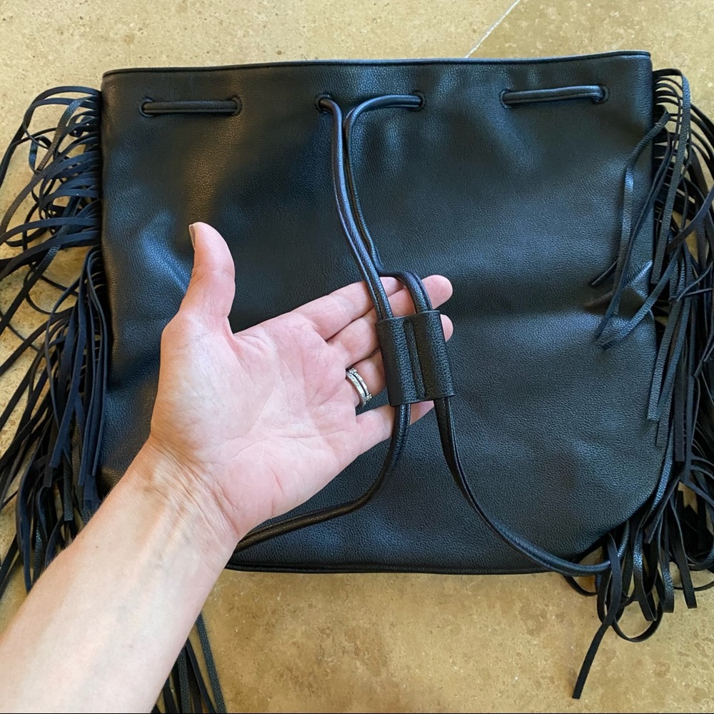 NWOT Victoria Secret Fringe Backpack - Picture 8 of 9